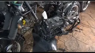 6. Triumph Tiger 900 (T400) Cómo extraer el motor del chasis. How to remove de engine.