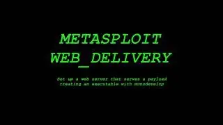 Kali Linux Metasploit Web_Delivery