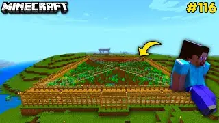 BIGGEST WHEAT FARM | 2nd LAYER | MINECRAFT SURVIVAL GAMEPLAY #116