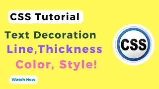 Master CSS Text Decoration: Line, Color, Style & Thickness Explained!