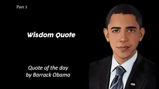 Barrack Obama Motivational Quote | Wisdom Quote #quotes #motivationalvideo #barrackobama