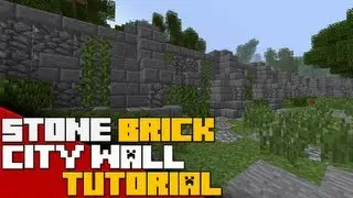Minecraft - Stone City Wall Tutorial - Scarring, Stone Variation, and More!