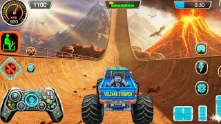 IMPOSSIBLE Mega Ramp Monster Truck Stunts 😱 Extreme Crashes | Android Gameplay 2025