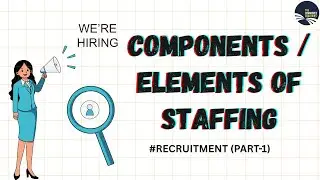 COMPONENTS / ELEMENTS OF STAFFING || RECRUITMENT | PART-1