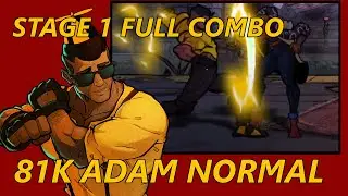 Streets Of Rage 4 - FULL COMBO Normal - Stage 1 (Normal - Adam)