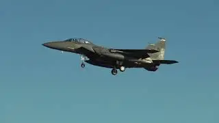 U.S Air Force Boeing F-15E Strike Eagle (98-0135) Landing Gran Canaria GCLP
