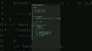 Factorial | Recursion | Replit | #recursion #shorts #youtubeshorts