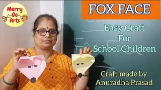Fox Face #anuradhaprasad #diy #easycraft #origami #youtubevideo 