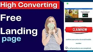 (100% high converting)how to make free landing page