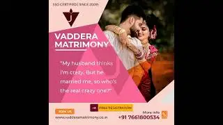 Vaddera Matrimony 7661800534  #matrimony #lifepartner #matchmaking #shaaditime #weddingmatch