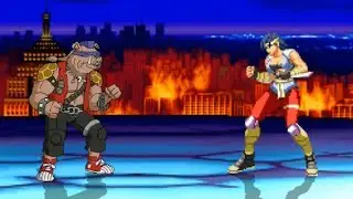 Teenage Mutant Ninja Turtles - Tournament Fighters Remake - Bebop vs Asuka