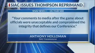 SIAC reprimands SSU men's coach for postgame comments