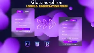 ✨  How to make Glass morphism Login/Sign-Up Form | Full HTML, CSS & JavaScript Tutorial! ✨