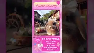 Cute Bunny | Small Village | PINK CHANNEL #pinkchannel #bunny #cutebunny #cute #adorable #shorts