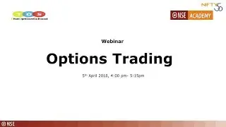 Webinar on Options trading | NSE ACADEMY | THE OPTION SCHOOL