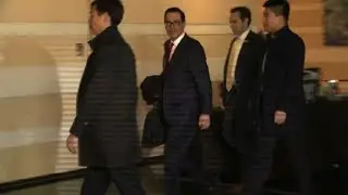 US trade delegation leaves hotel after trade talks end