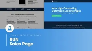 OptimizePress Club: Run - Sales Page Template
