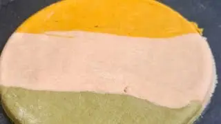 तीन कलर का तिरंगा पूरी | thri Colour tiranga puri 