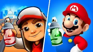Subway Surfers VS Super Mario Run, Subway Surfers New Update Washington DC, Subway Surf Youtube