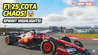 F1 25 COTA CHAOS! 🤯 Sprint & Sprint Qualifying HIGHLIGHTS (Austin Madness!)