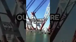 Hyundai 10,000: World's Largest Floating Crane Lifts 9,100 Tons! 🤔🏗️ #shorts