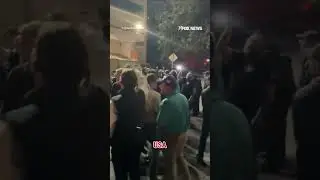 WATCH: Crowd chanting 'U-S-A' drowns out Antifa protestors #shorts #usa #us #foxnews #patriots
