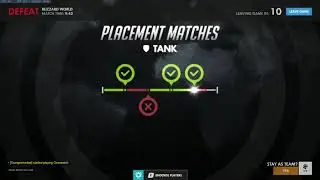 Overwatch Competitive - Season 18 Placements (Tank)