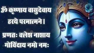 Krishna Mantra - Om Krishnaya Vasudevaya Haraye Paramatmane 108 Times | Bhakti Song | Krishna Bhajan