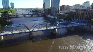 Michigan Drone Marketing | Fly By Marketing | Grand Rapids Blue Bridge