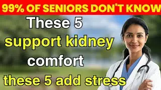 Doctor Reveals: 5 Vegetables That Restore Kidney Function & 5 That Worsen It | Senior Nutrition