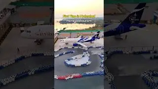 Flight Restaurant in Hyderabad 🔥#aeroplane #restaurant #hyderabad #trending #hyderabadrestaurants