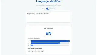 Demo of Language Identification Tool