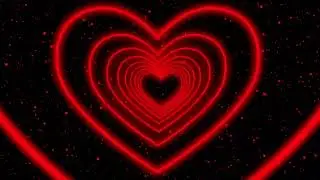 Heart Tunnel | Red Heart Background | Tik Tok Trend