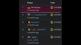 Trackmania Chicken's Trials - Chicken's Trials of Precision(6) in 0:07.908 DK1stClass (currend WR)