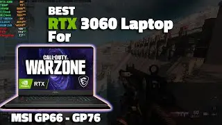 RTX 3060 Laptop Warzone Benchmark // MSI GP66 - GP76 Leopard // Extremely Quiet & Cool.