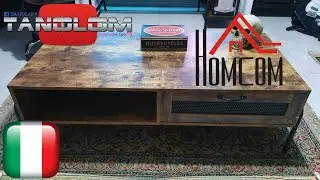homcom Tavolino da Salotto in Stile Industriale