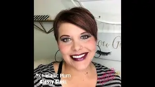 Metallic Plum Lipsense Demo