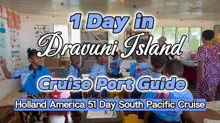 Dravuni Island, Fiji - 125 residents. Come with us Kava Tasting, Snorkeling, School visit & MORE!
