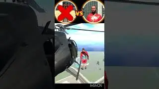 giraffe vs Franklin helicopter jump challenge🚁 😰😢😱# indian bike 3D game