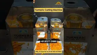 Turmeric Cutting Machine | Raw Turmeric Chopper | Slicer | कच्ची हल्दी काटने की मशीन | Organic