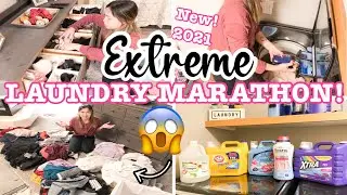 EXTREME LAUNDRY MARATHON 2021 // ULTIMATE LAUNDRY MOTIVATION // DAYS OF LAUNDRY ROUTINE