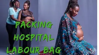 #Packing with my lovely Ugandan 🇺🇬 sis her #Hospital bag  🤰