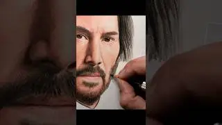 Drawing John Wick ✍️ #johnwick #artology #keanureeves #fanart
