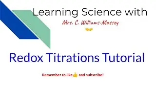Redox Titrations Tutorial Questions