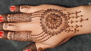 Right Hand Pr मेहँदी kese lgaye |Right hand mehndi design from cottonbuds🥰|Right hand Mehndi design 