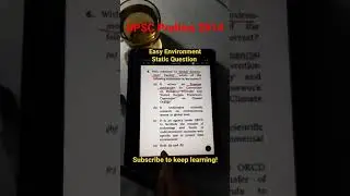 UPSC Prelims 2014 | Easy Environment Static Question | Analysis