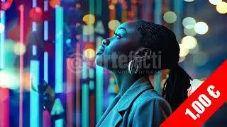 Contemplative Neon Data Visualization | HD Stock Video