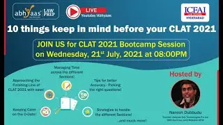 10 things keep in mind before your CLAT 2021 Exam | Abhyaas LawPrep