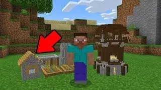 САМАЯ МАЛЕНЬКАЯ ДЕРЕВНЯ ЖИТЕЛЕЙ В MINECRAFT PE 1.11!