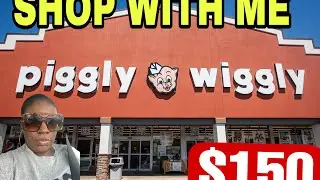 Shop With Me At Piggly Wiggly 🛒 I Spent $150 Dollars For One Month ☝🏾Worth Of Meat 🥩